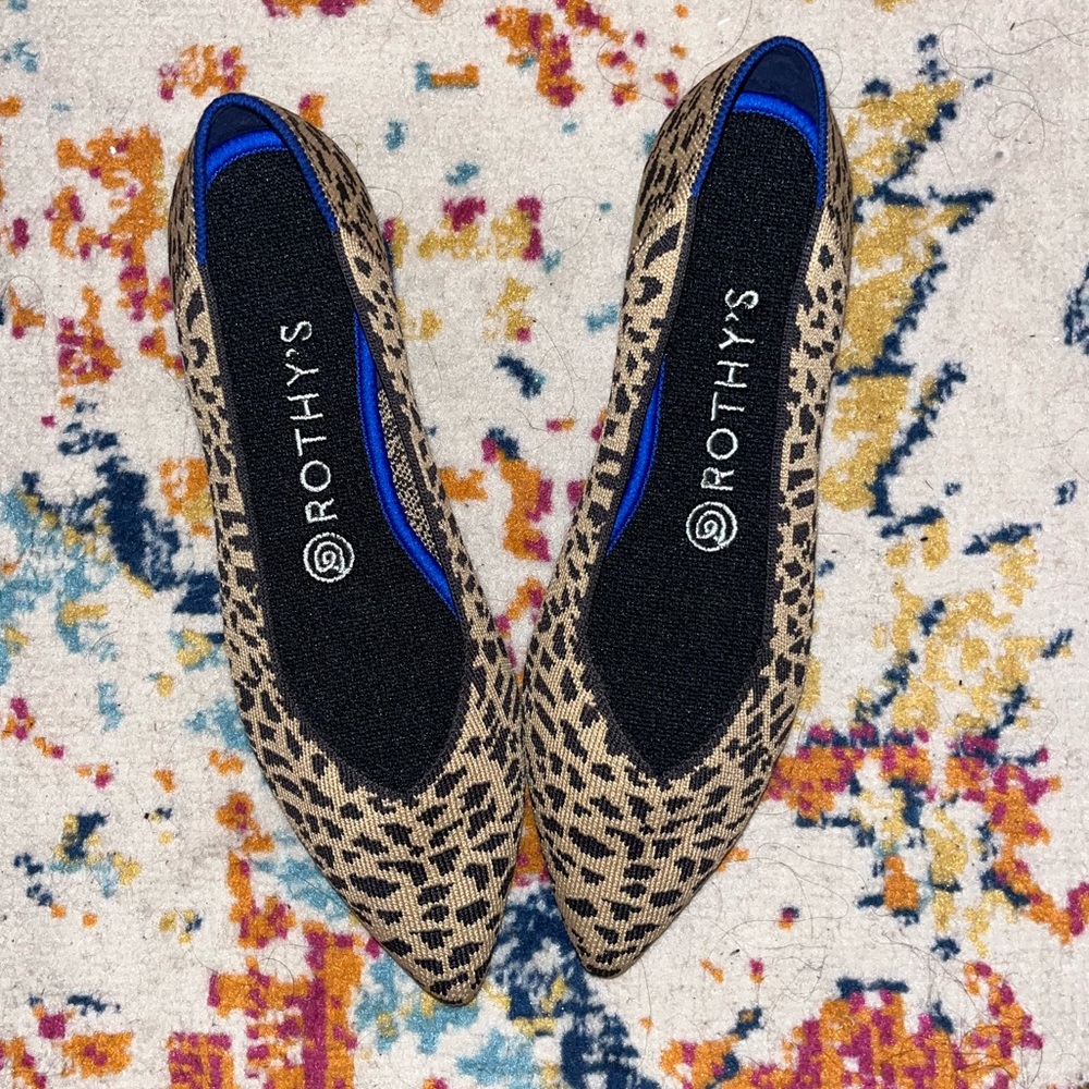 Rothy’s The Point Ballet Flat cheetah print